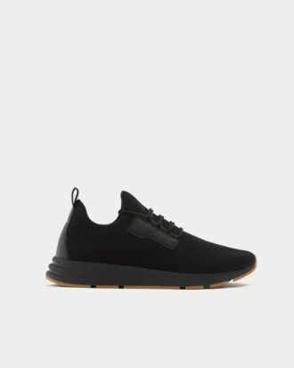 Black mesh sock sneakers